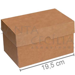 Caixa Kraft para Presente 10 unid - K51 - 19,5 x 13,5 x 11 cm